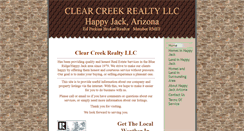 Desktop Screenshot of clearcreekrealty.com